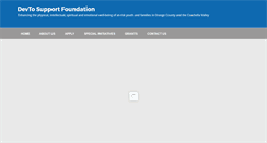 Desktop Screenshot of devtosupportfoundation.org